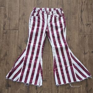 Striped Flared Kids Pants